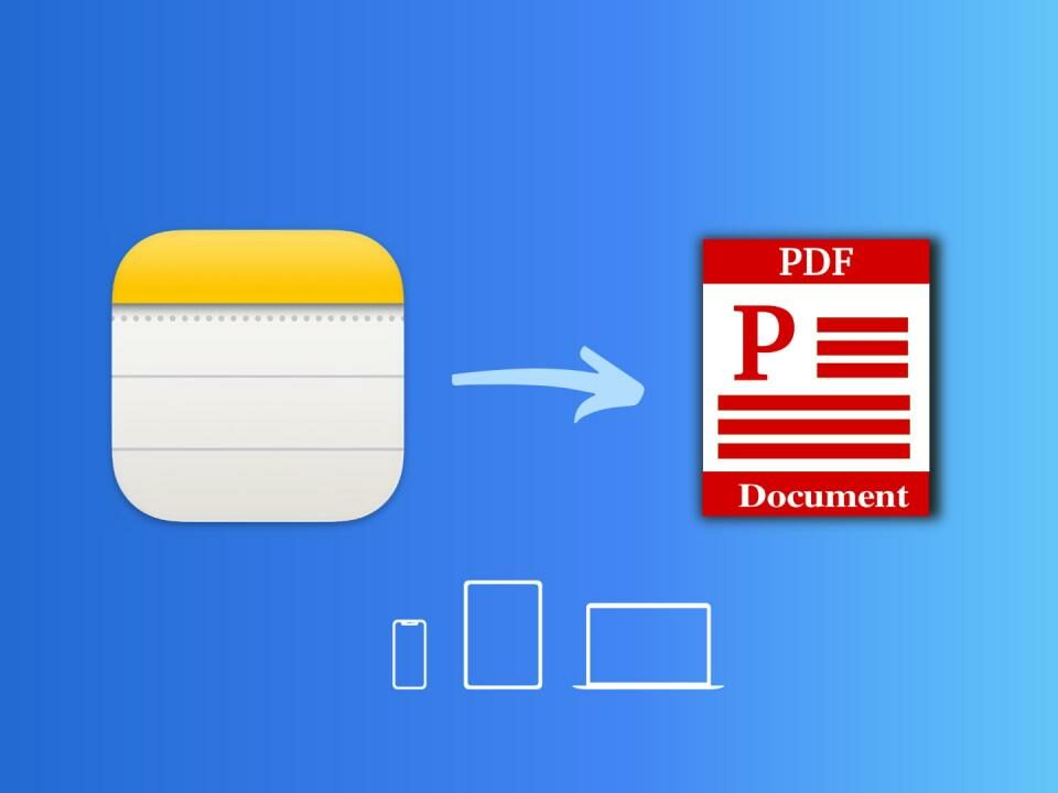 Guarde Apple Notes en PDF en iPhone, iPad y Mac