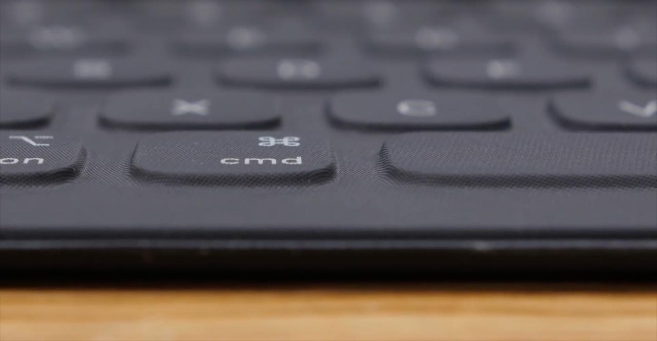 Teclas modificadoras del teclado del iPad