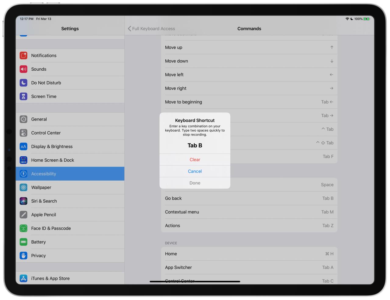 Controla el iPad con un teclado físico