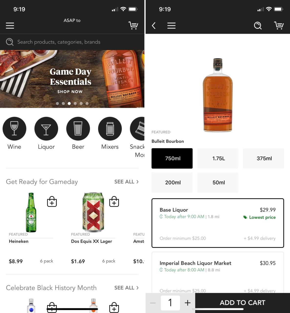 Minibar Alcohol Delivery para iPhone