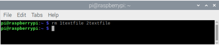 RPi Eliminar archivos usando Terminal