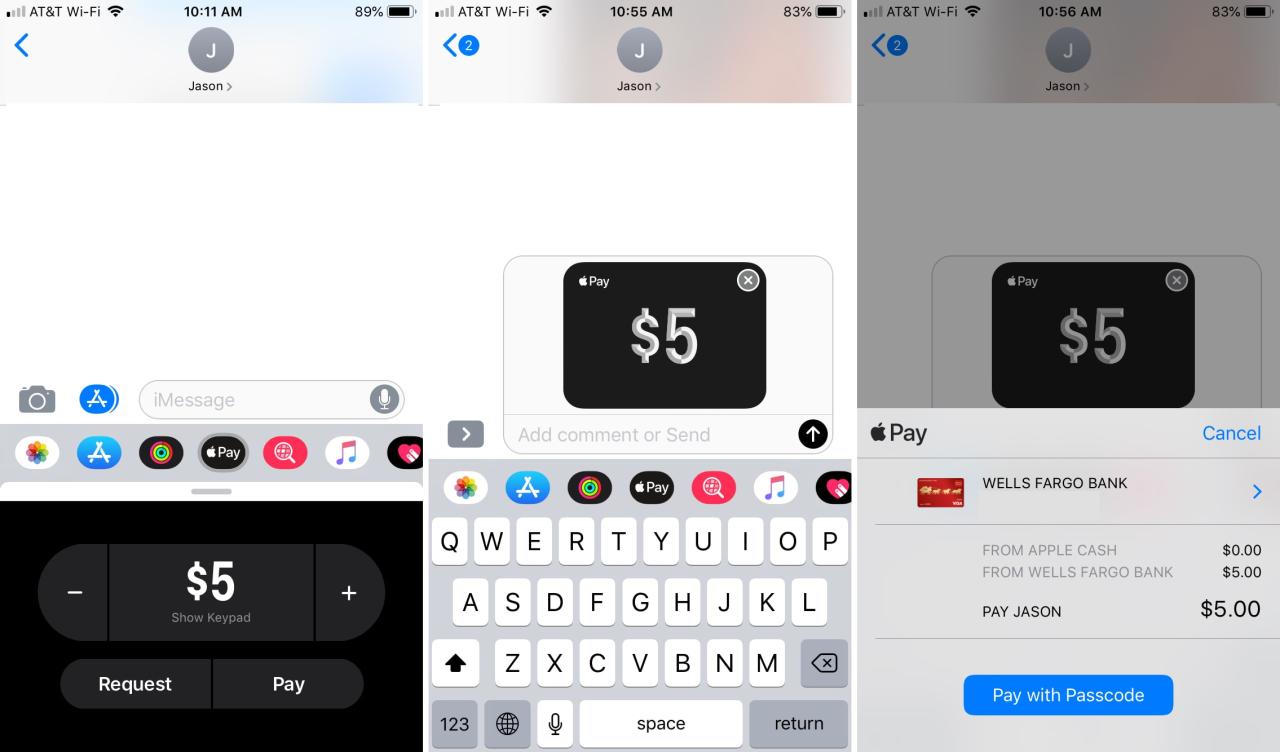 Enviar dinero con Apple Pay iPhone