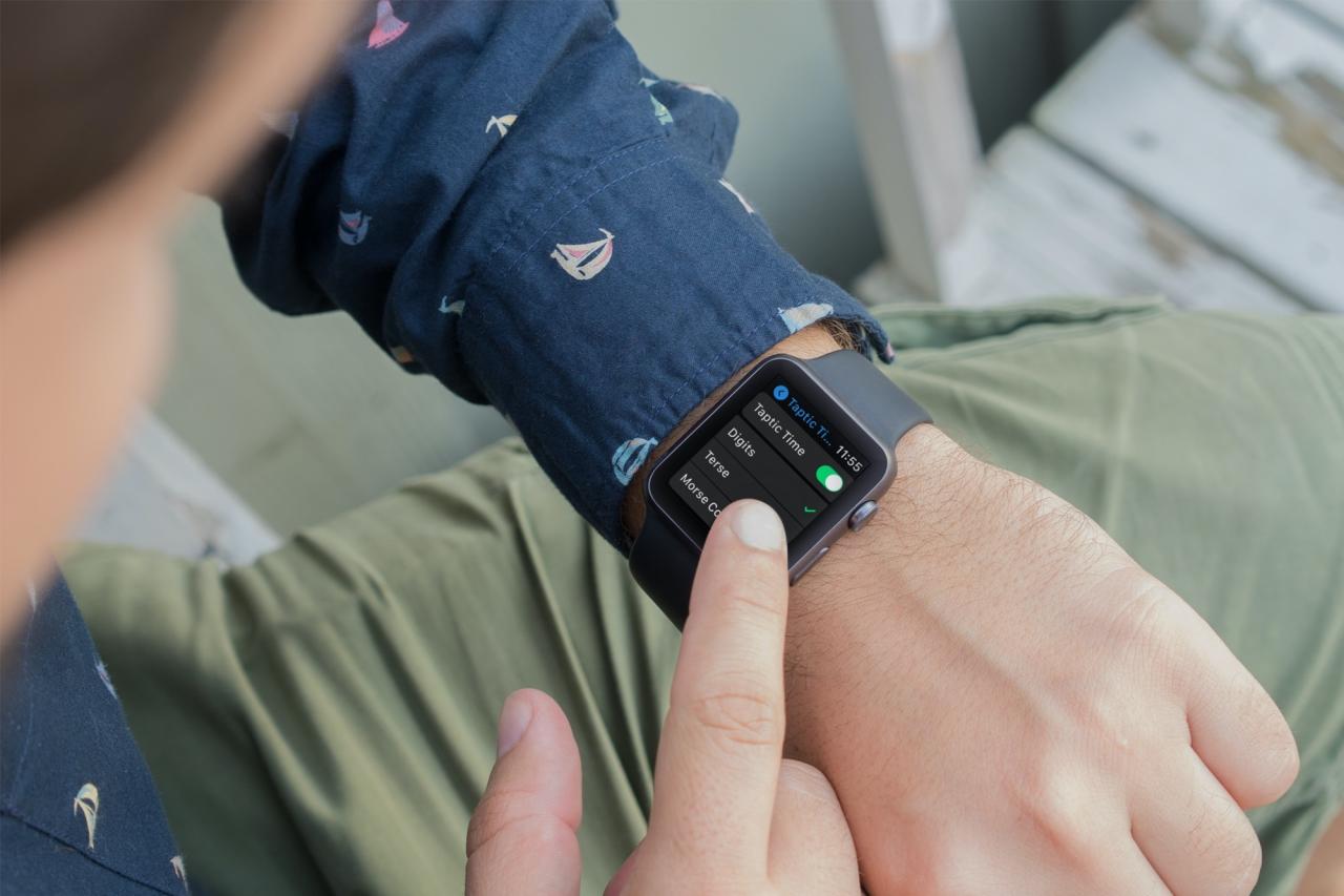 Ajustes de tiempo Taptic en Apple Watch