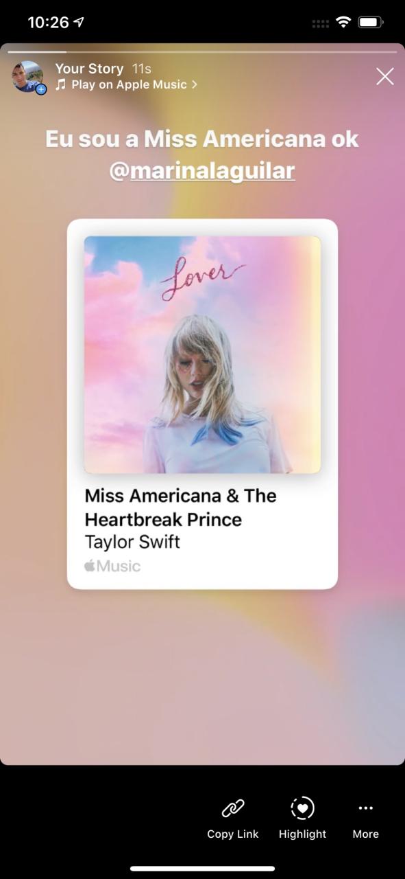 Compartir canciones de Apple Music Historias de Instagram Historias de Facebook