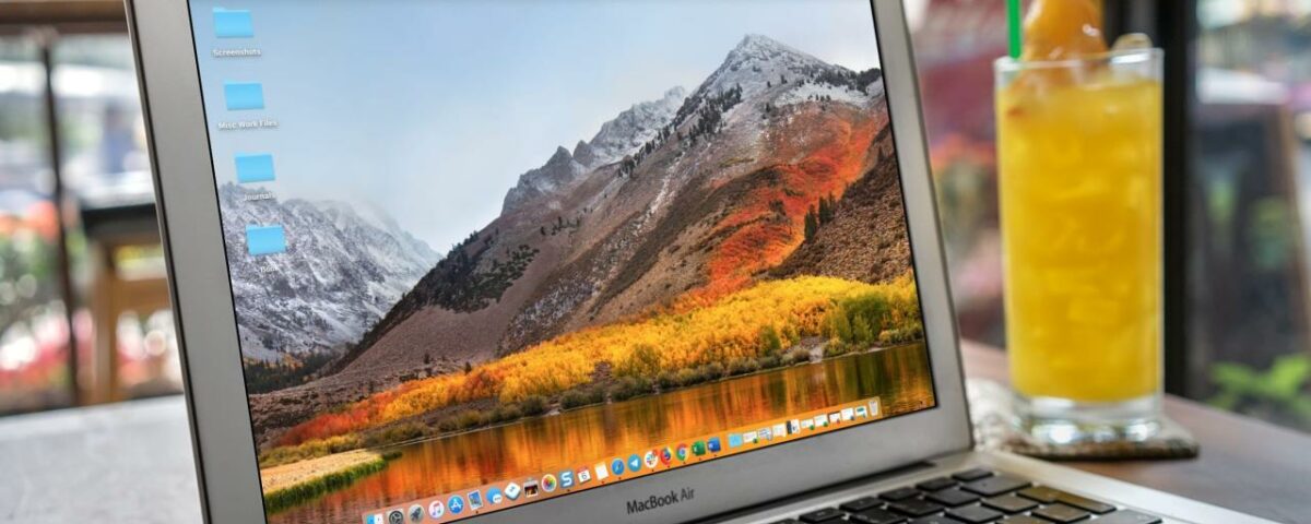 Cambiar el protector de pantalla del fondo de pantalla de Mac MacBook Air