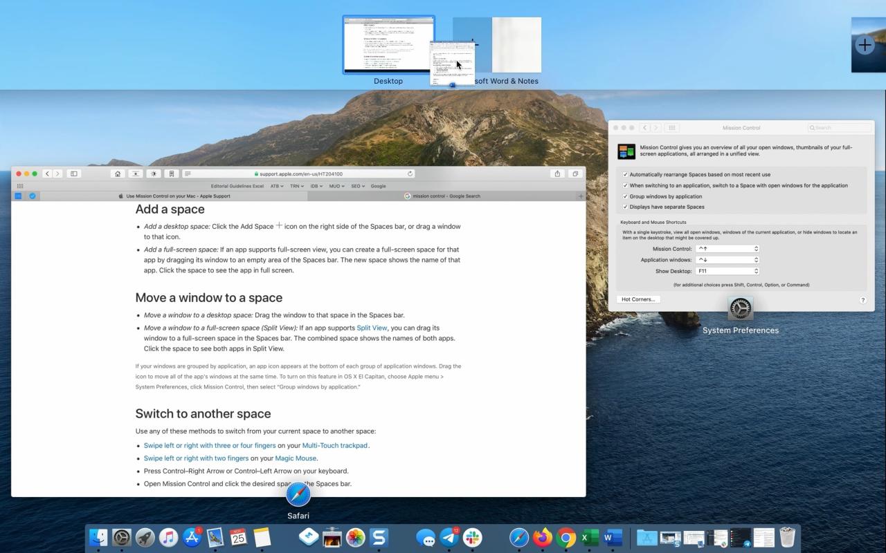 Crear control de misión de vista dividida