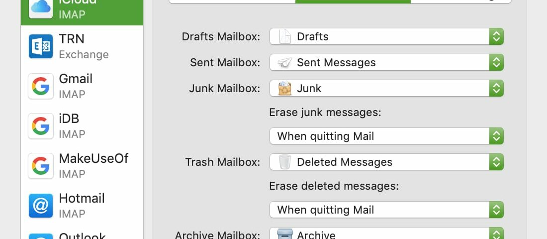 Borrar mensajes de correo no deseado y papelera en Mac Mail