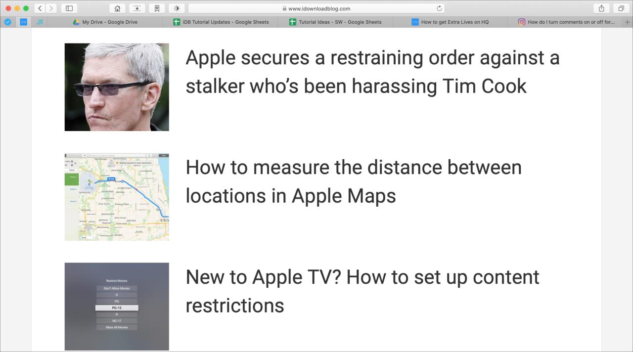 Mac Safari Zoom Page