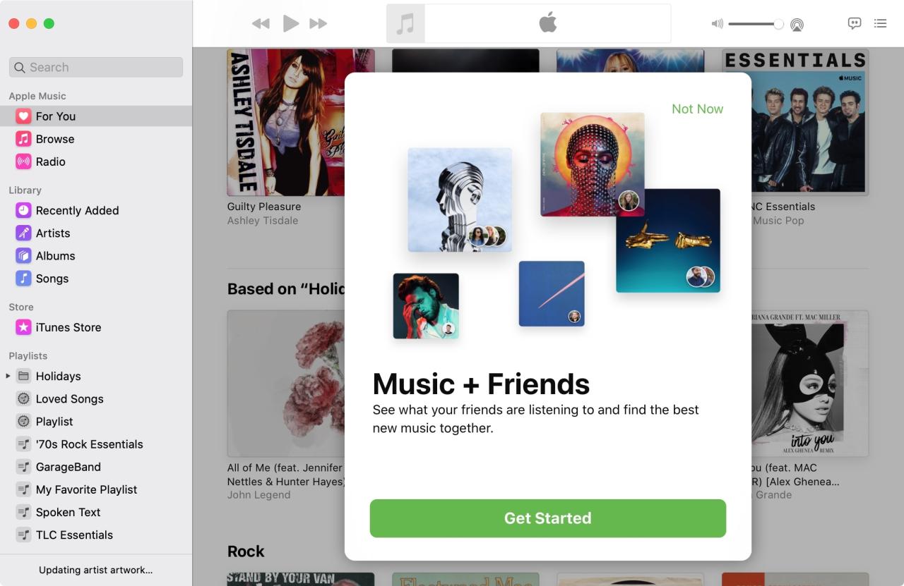 Música y amigos Apple Music Mac