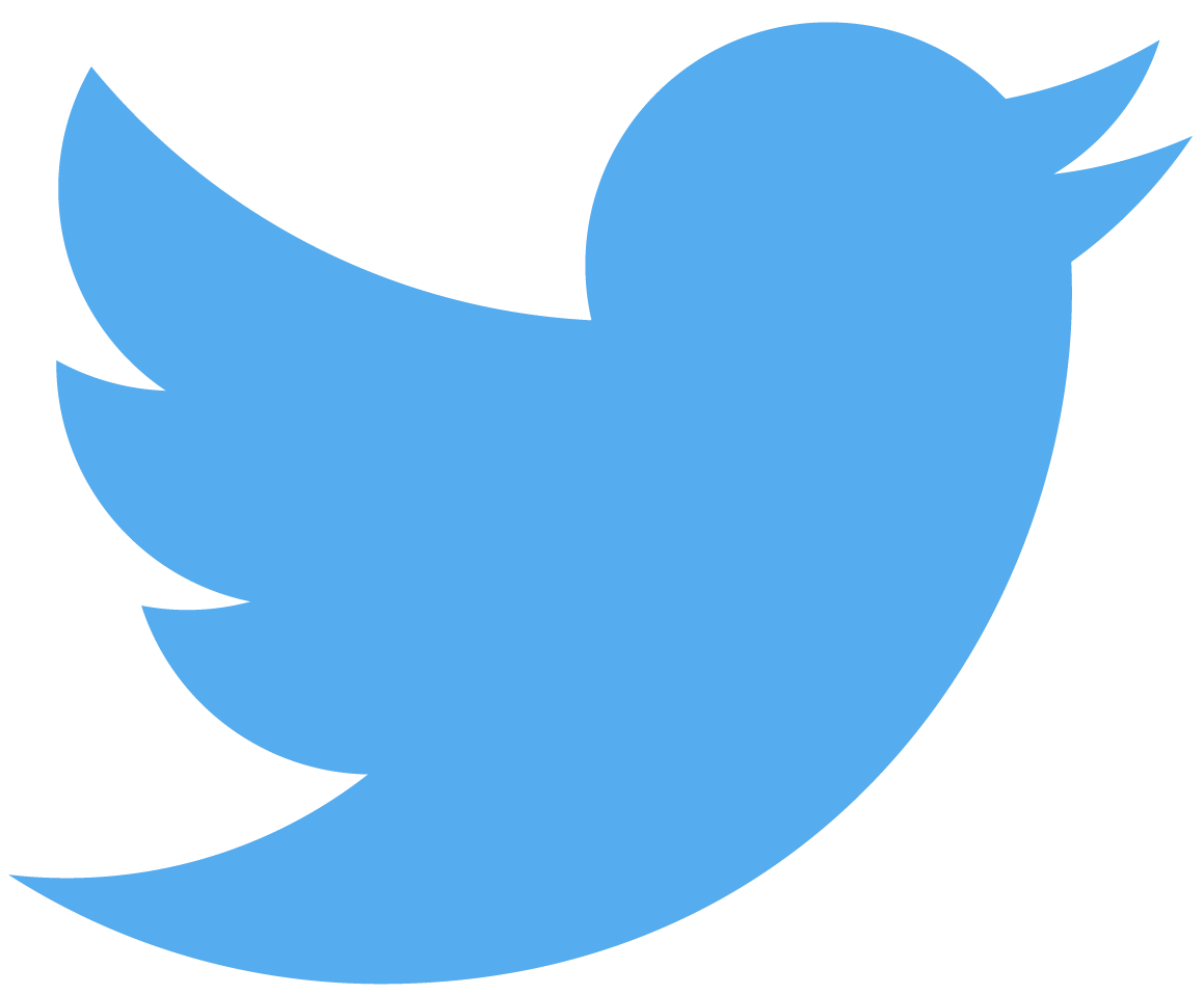 Logotipo de pájaro de Twitter sobre un fondo transparente