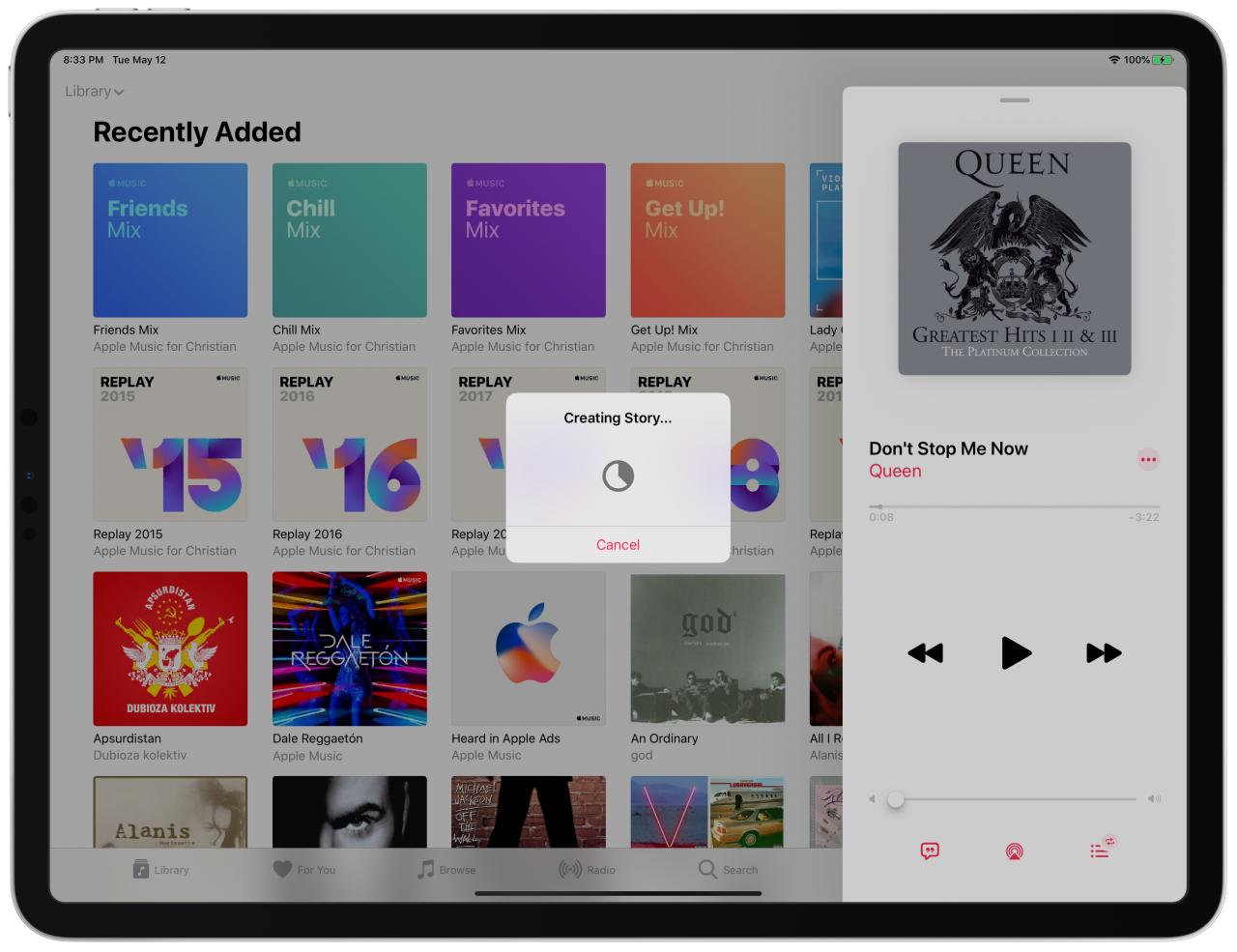 iOS 13.5 iPadOS Apple Music para compartir en Instagram y Facebook Stories
