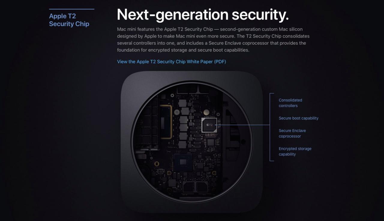 Chip de seguridad Apple T2