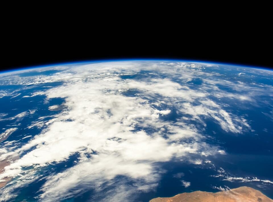 Planeta Tierra disparado desde la ISS