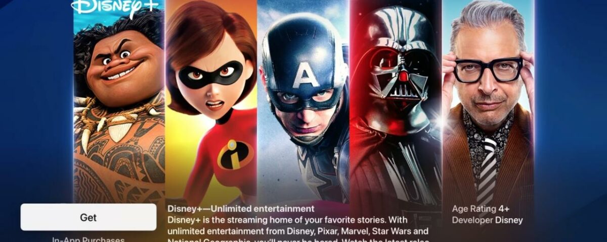 Tienda de aplicaciones de Apple TV de Disney Plus