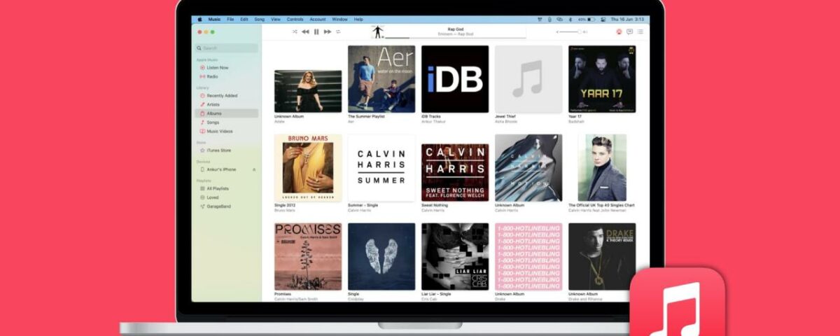 Obtenga carátulas de álbumes en la aplicación Música de Mac