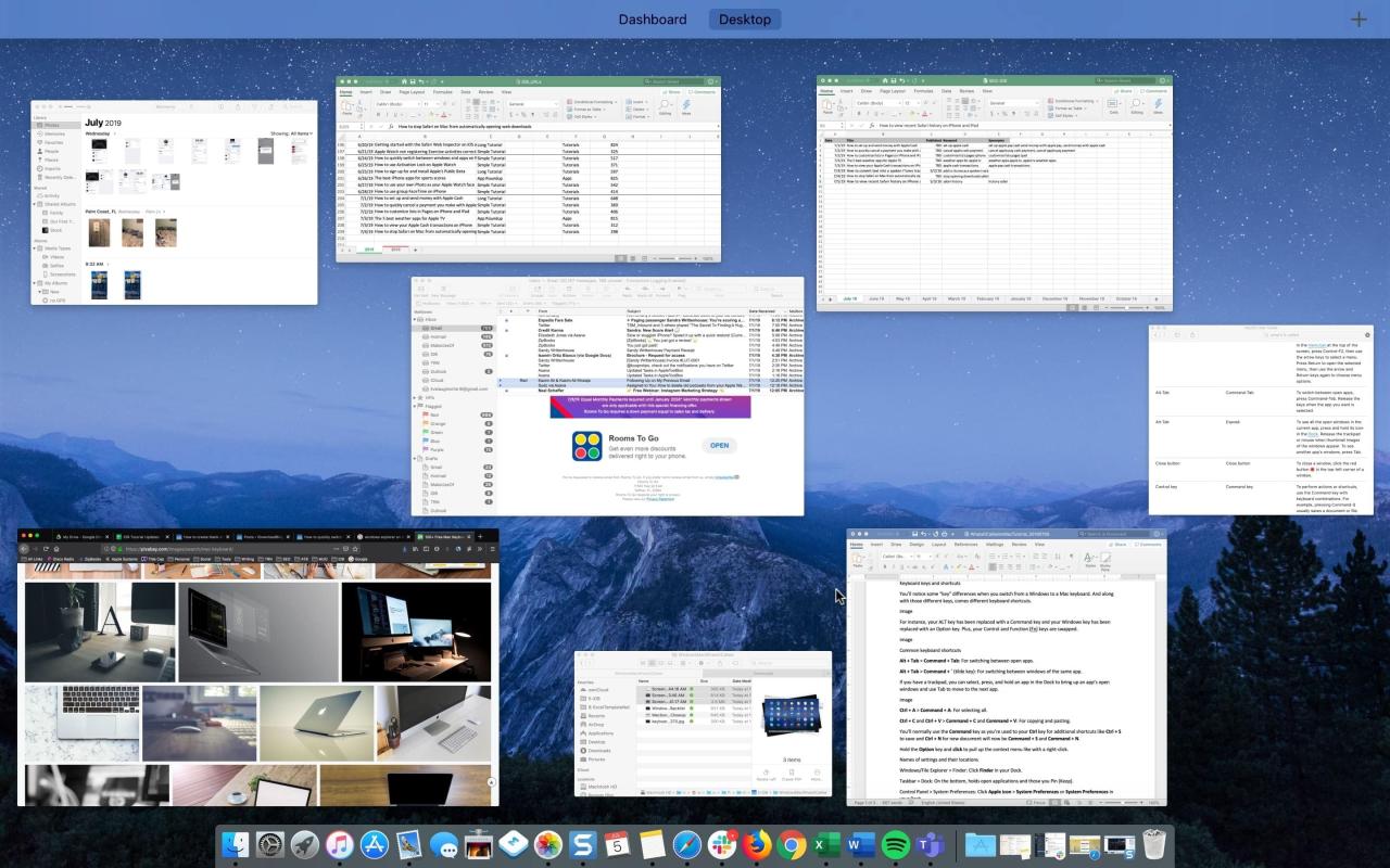 SW de aplicaciones abiertas de escritorio de Mac