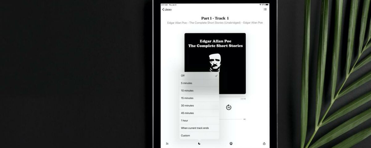 Configurar la aplicación Sleep Timer Books para iPad