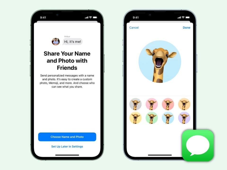 Configure su imagen de perfil de iMessage desde la configuración de iPhone