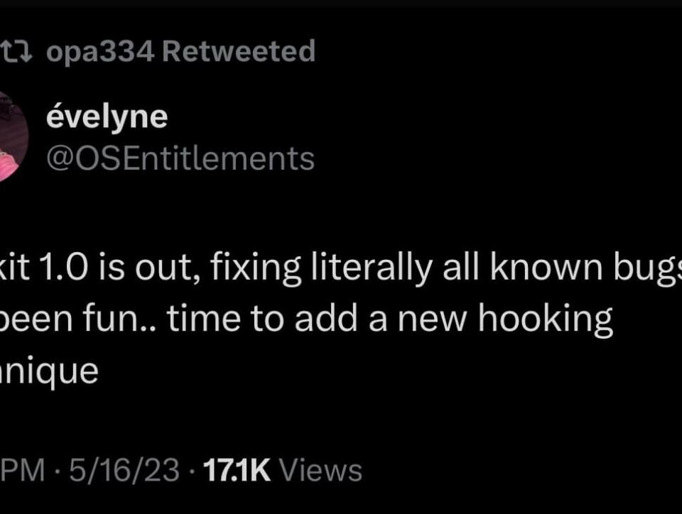 Evelyn anuncia la versión 1.0 de ElleKit para el jailbreak de Dopamine.