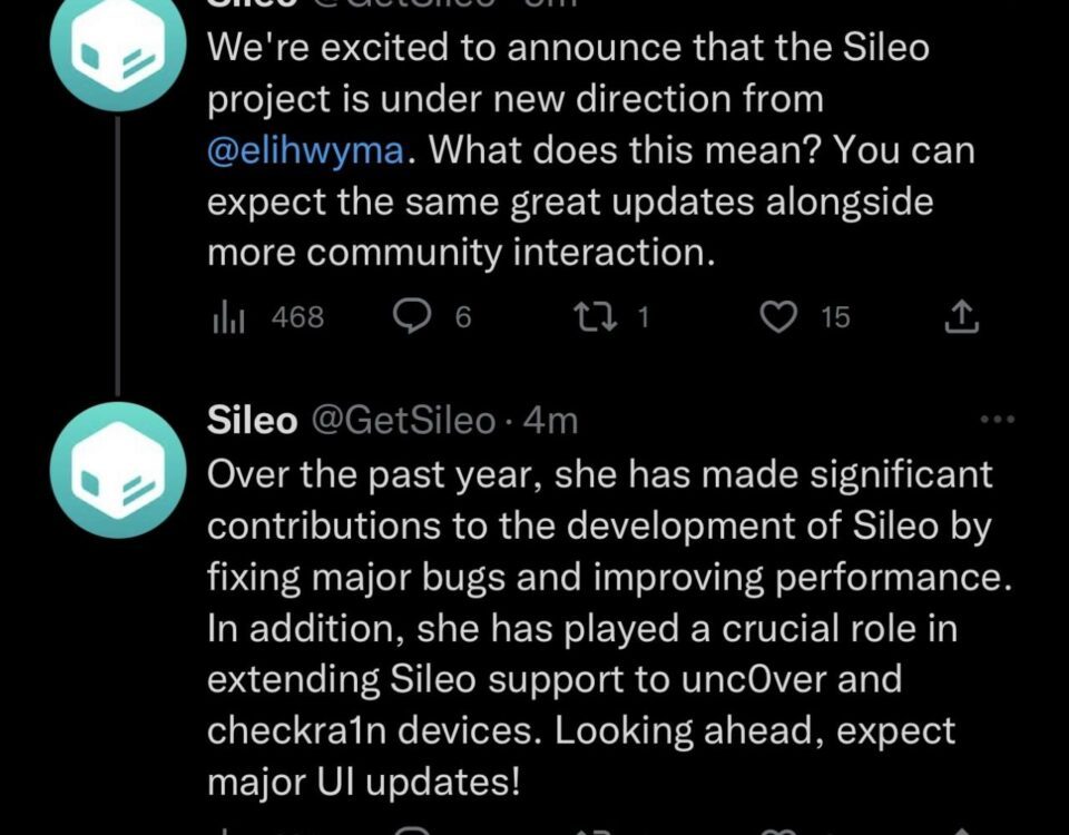 El equipo de Sileo anuncia a Amy mientras se convierte en la nueva directora del equipo de Sileo en Twitter.