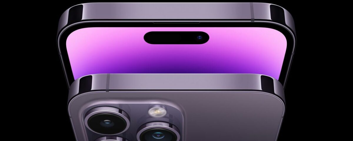 Imagen de marketing que muestra el iPhone 14 y el iPhone 14 Pro