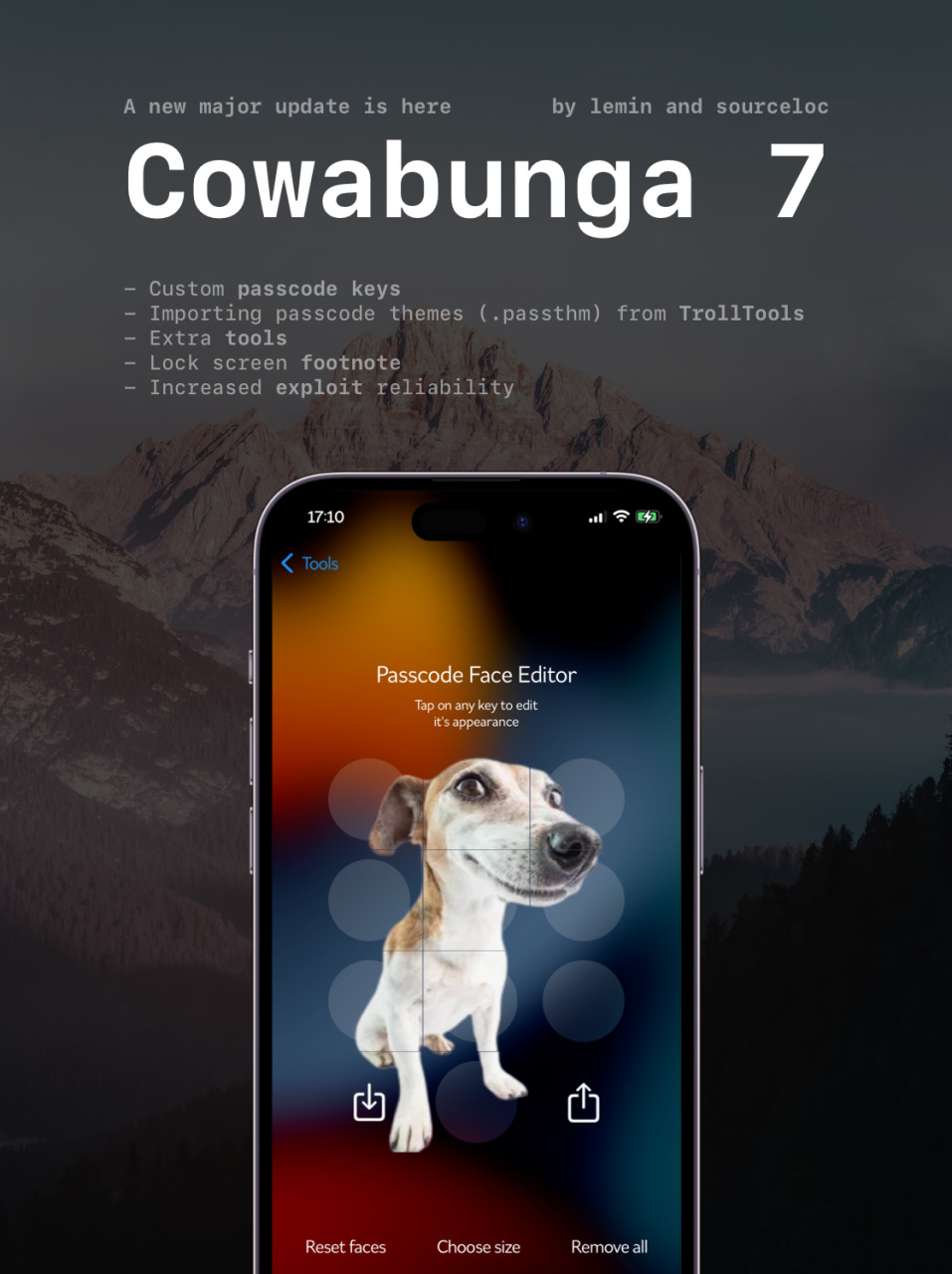 Nuevas características de Cowabunga 7.0.
