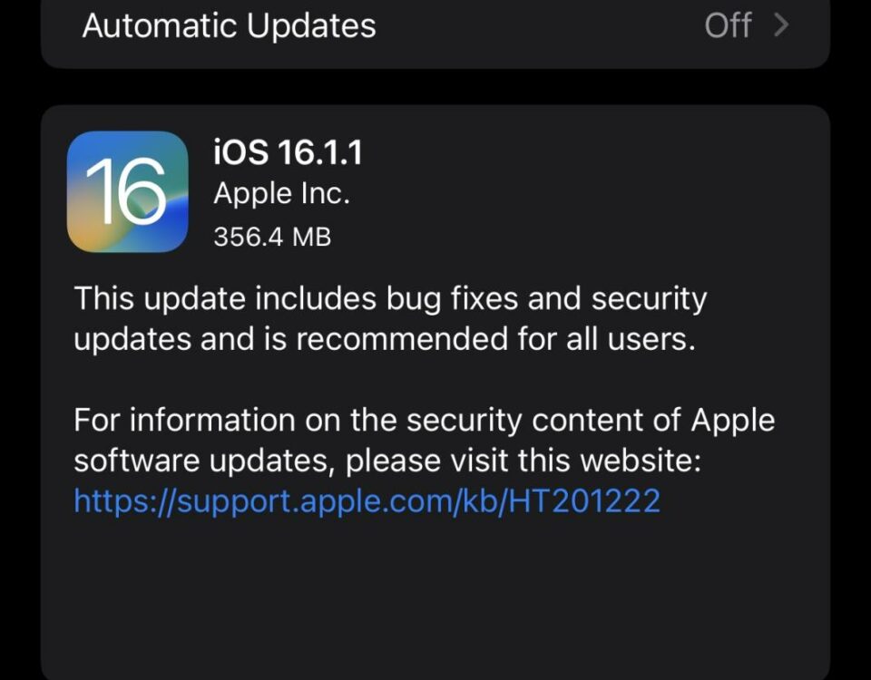 Apple lanza iOS 17.1.1.